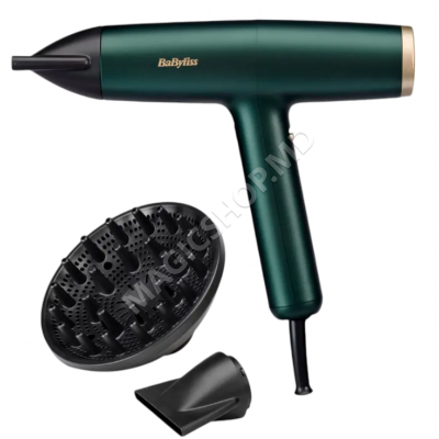 Uscător de păr BaByliss D6555DE, 1700W, Verde